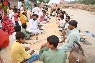 Volunteers supporting families after an emergency