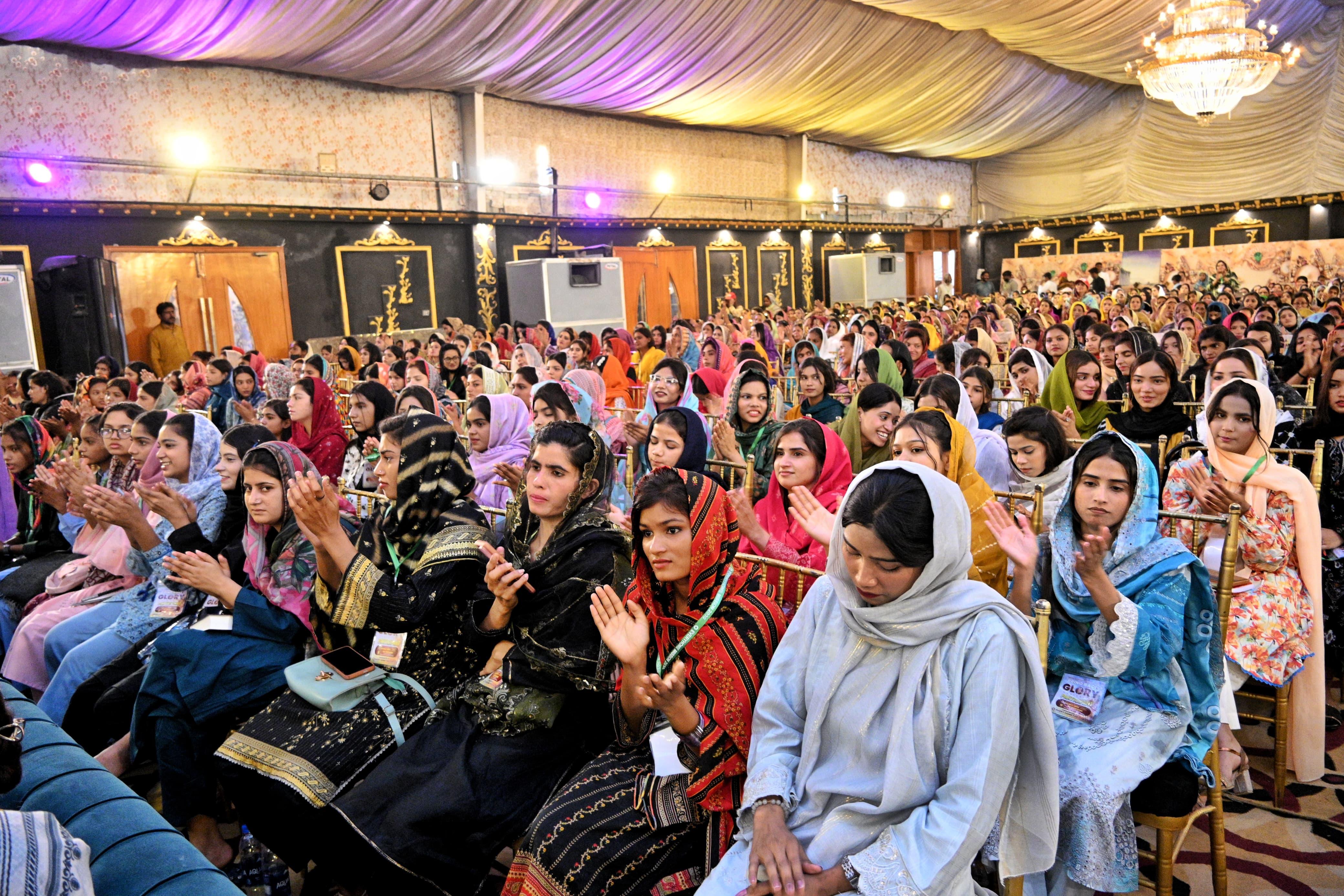 Women leading community session